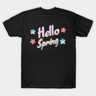 Hello Spring Colorful dark ver. T-Shirt